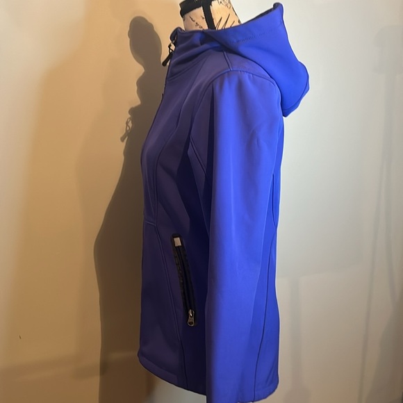 Sears vintage Women's Blue Hooded Jacket - Picture 6 of 8